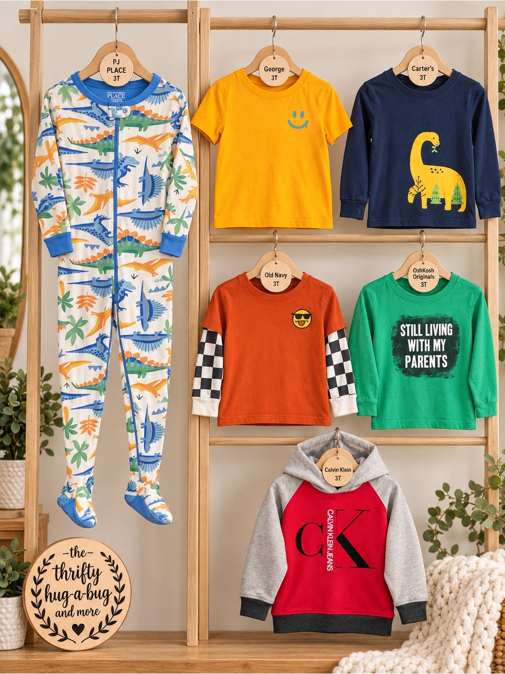 Boys 3T Clothing Bundle Calvin Klein Carter’s Old Navy OshKosh 6 Pieces